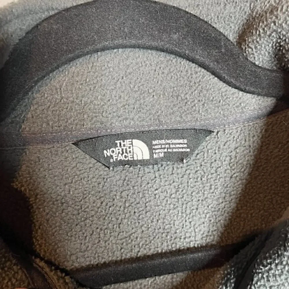 The North Face grey fleece zip up jacket